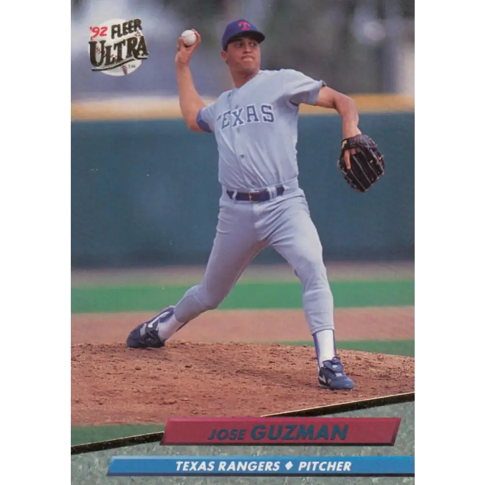 1992 Fleer Ultra #442 Jose Guzman NM-MT Texas Rangers Baseball Card Image 1
