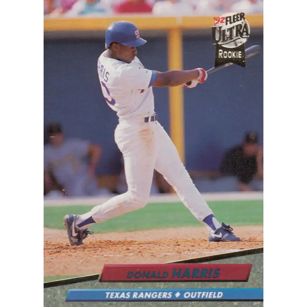 1992 Fleer Ultra #443 Donald Harris NM-MT Texas Rangers Baseball Card Image 1