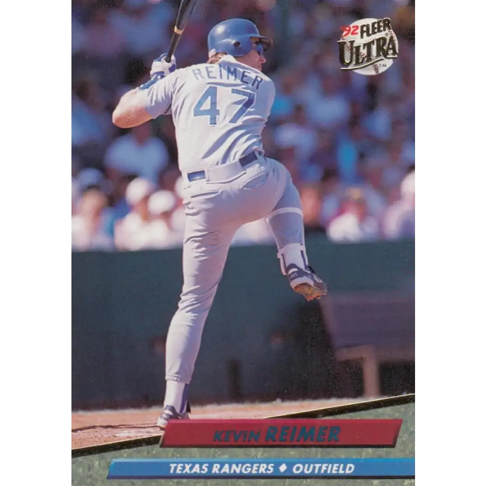 1992 Fleer Ultra #444 Kevin Reimer NM-MT Texas Rangers Baseball Card Image 1