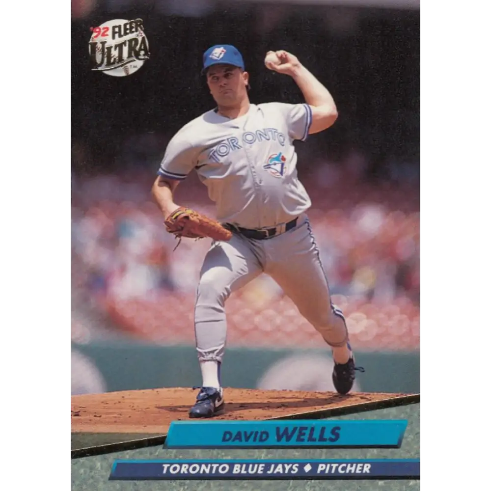 1992 Fleer Ultra #453 David Wells NM-MT Toronto Blue Jays Baseball Card Image 1