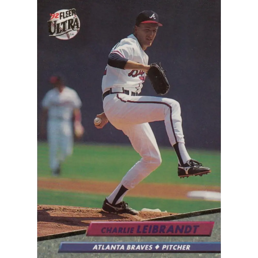 1992 Fleer Ultra #459 Charlie Leibrandt NM-MT Atlanta Braves Baseball Card Image 1