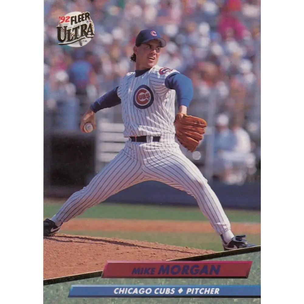 1992 Fleer Ultra #471 Mike Morgan NM-MT Chicago Cubs Baseball Card Image 1