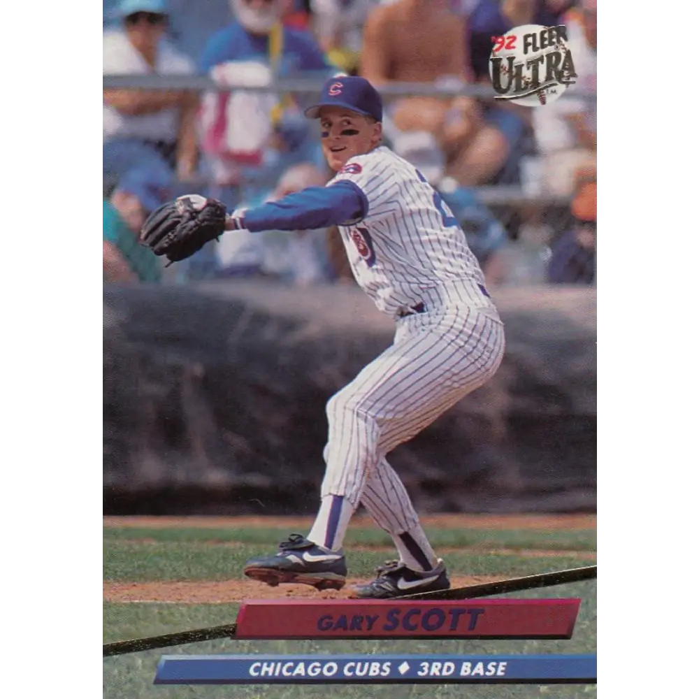 1992 Fleer Ultra #474 Gary Scott NM-MT Chicago Cubs Baseball Card Image 1