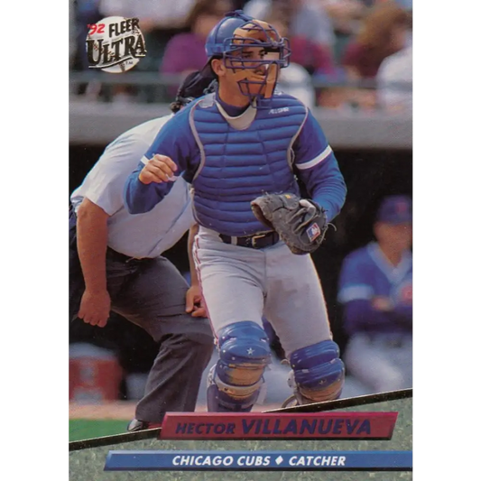 1992 Fleer Ultra #477 Hector Villanueva NM-MT Chicago Cubs Baseball Card Image 1