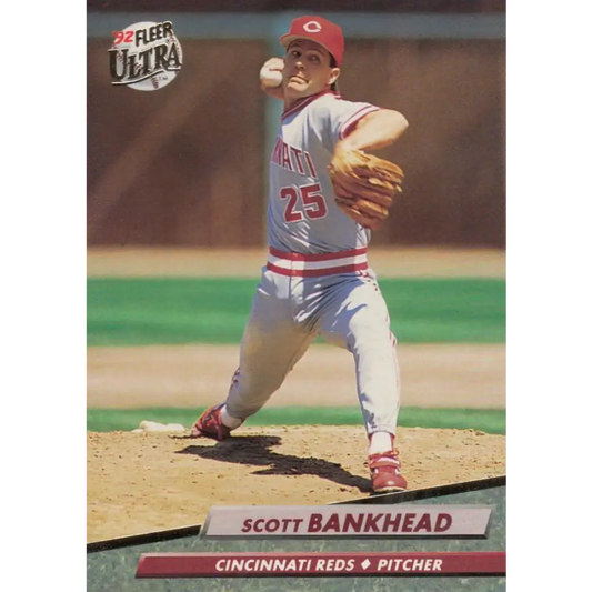 1992 Fleer Ultra #478 Scott Bankhead NM-MT Cincinnati Reds Baseball Card Image 1