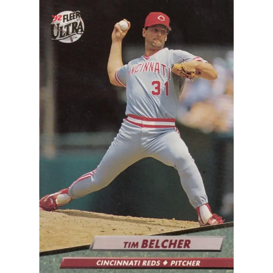 1992 Fleer Ultra #479 Tim Belcher NM-MT Cincinnati Reds Baseball Card Image 1