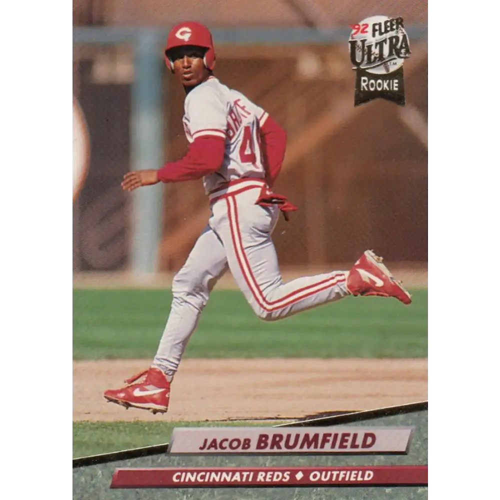 1992 Fleer Ultra #481 Jacob Brumfield NM-MT RC Rookie Cincinnati Reds Baseball Card Image 1