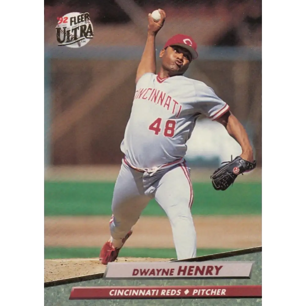 1992 Fleer Ultra #483 Dwayne Henry NM-MT Cincinnati Reds Baseball Card Image 1