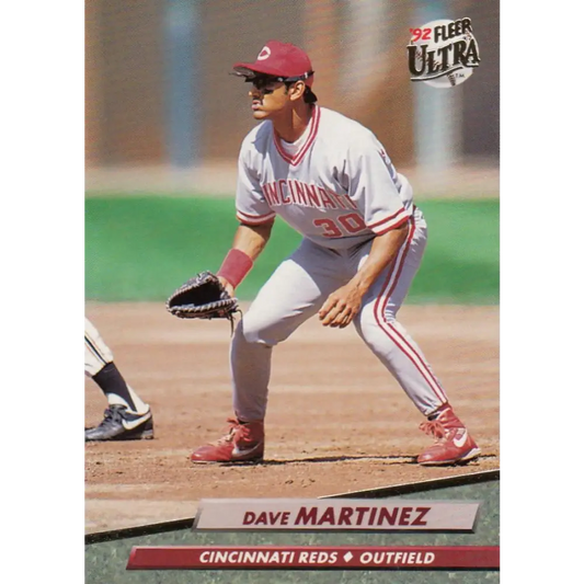 1992 Fleer Ultra #484 Dave Martinez NM-MT Cincinnati Reds Baseball Card Image 1