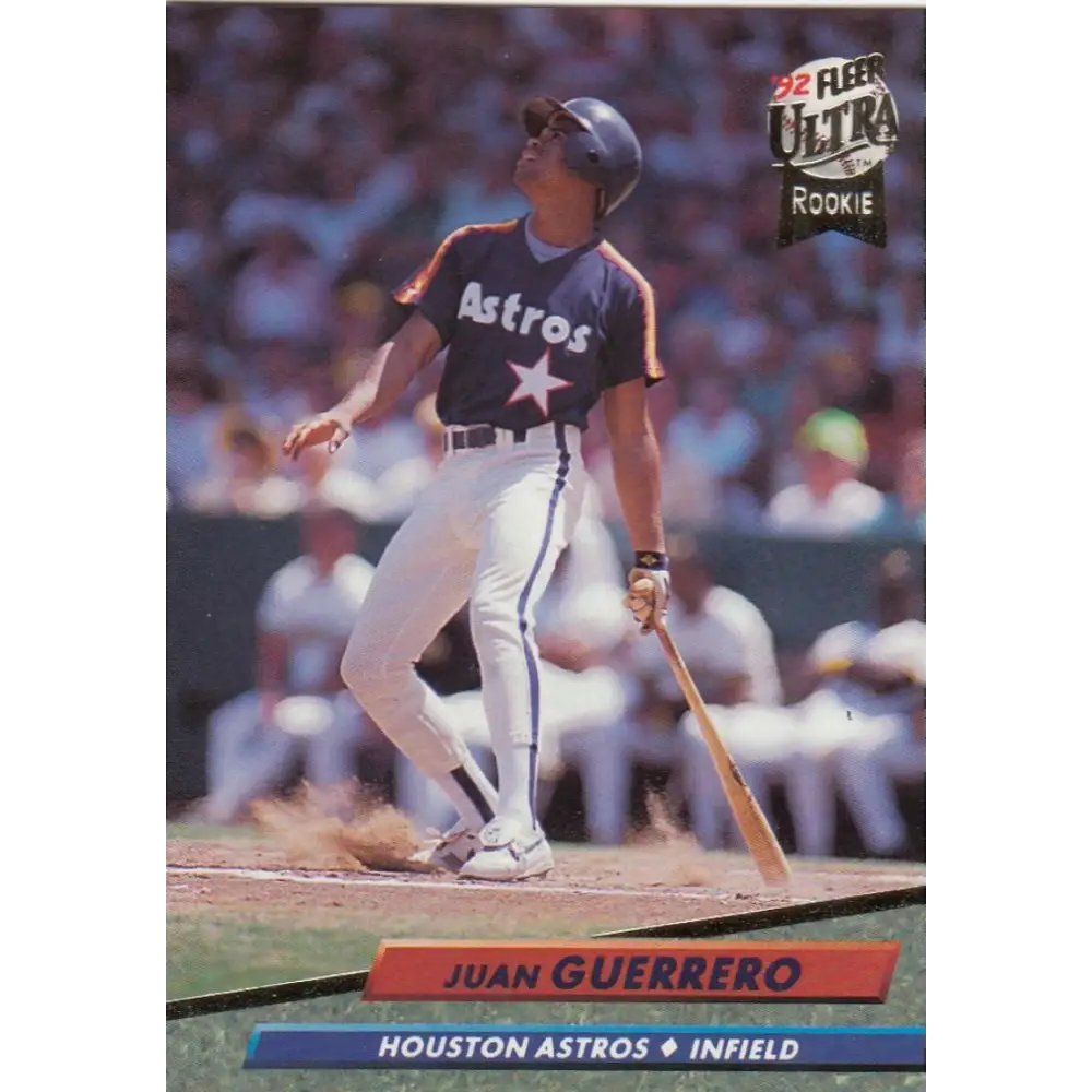 1992 Fleer Ultra #490 Juan Guerrero/ NM-MT RC Rookie Houston Astros Baseball Card Image 1