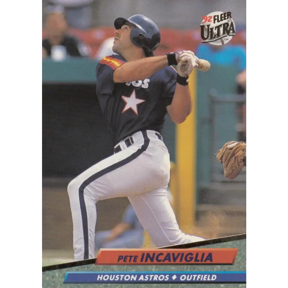 1992 Fleer Ultra #491 Pete Incaviglia NM-MT Houston Astros Baseball Card Image 1