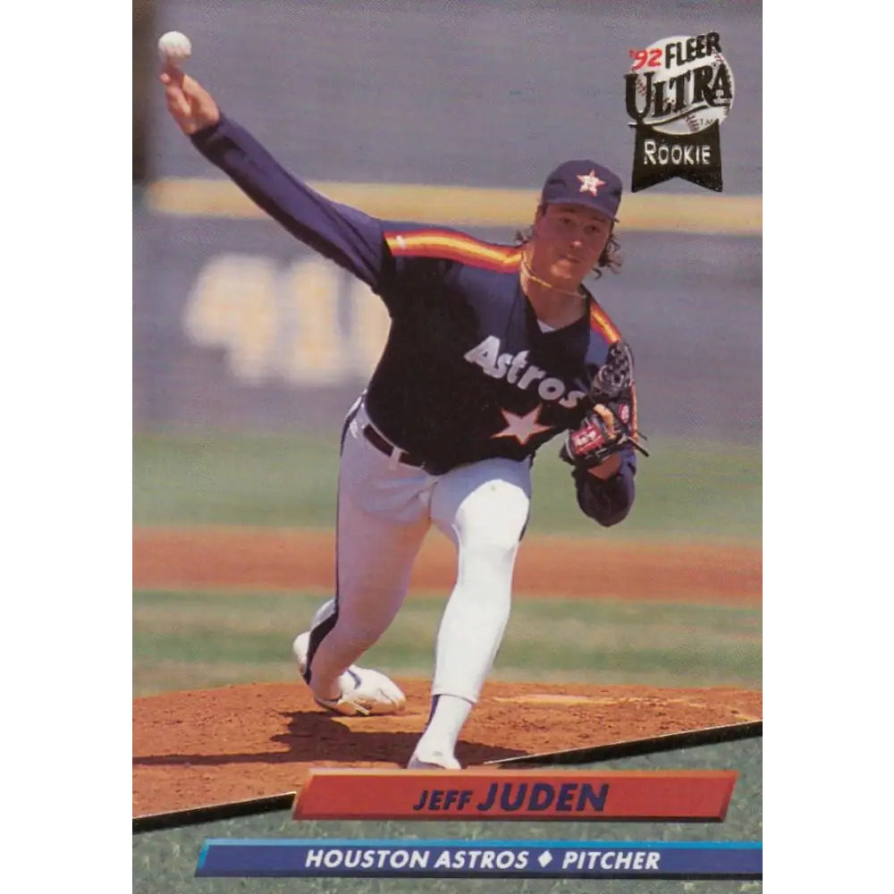 1992 Fleer Ultra #492 Jeff Juden NM-MT Houston Astros Baseball Card Image 1