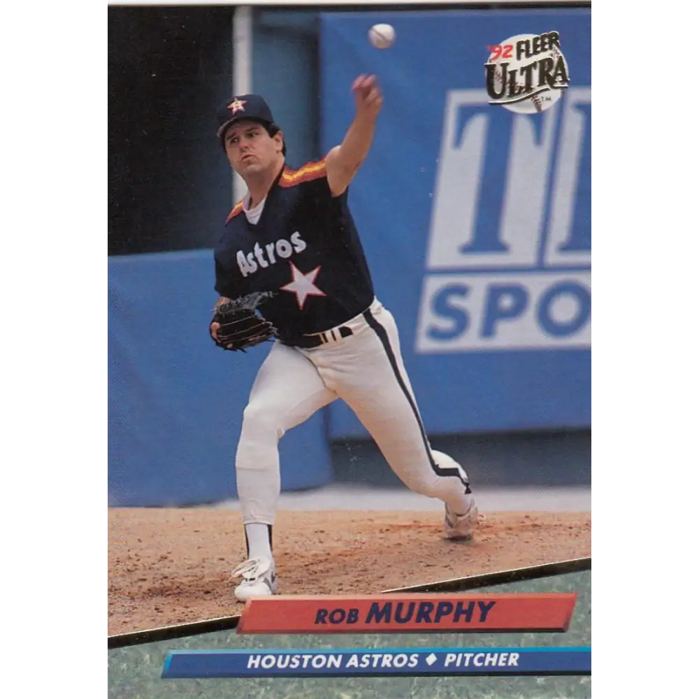 1992 Fleer Ultra #493 Rob Murphy NM-MT Houston Astros Baseball Card Image 1