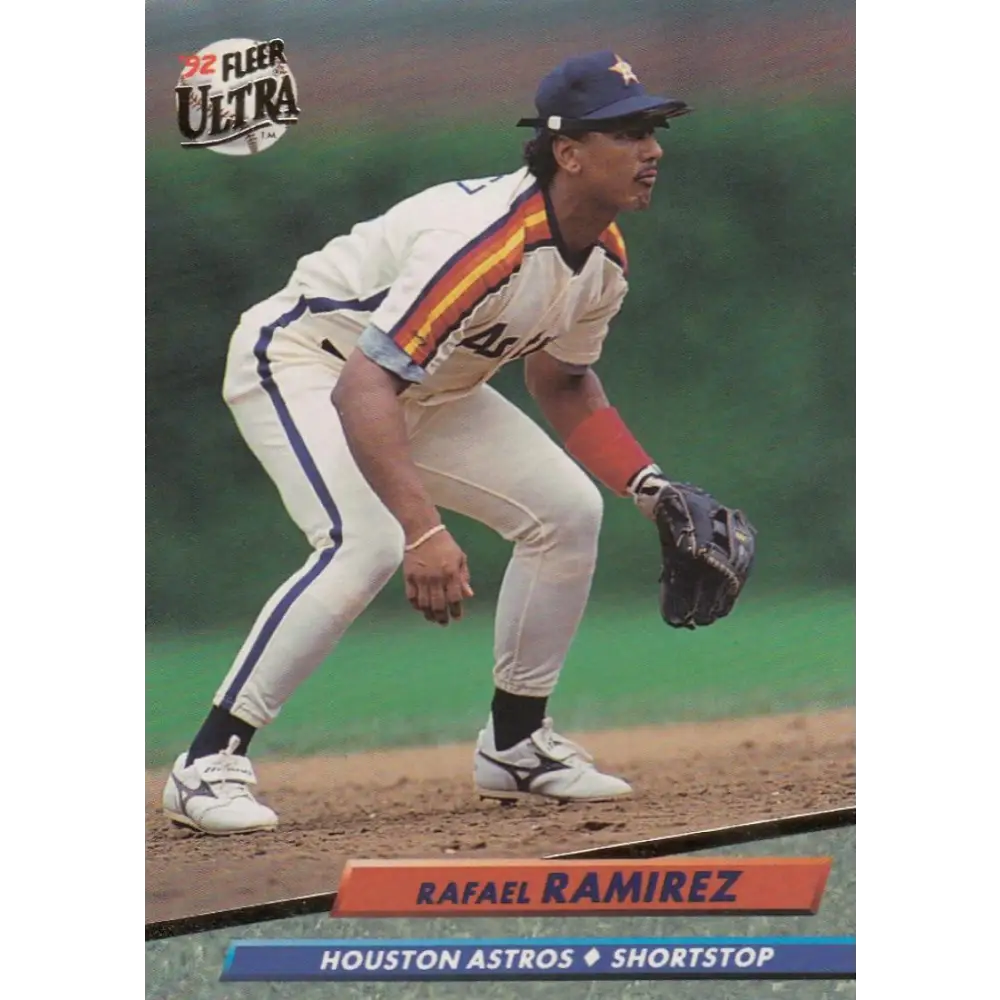 1992 Fleer Ultra #495 Rafael Ramirez NM-MT Houston Astros Baseball Card Image 1