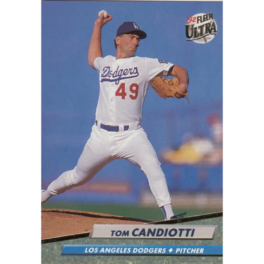 1992 Fleer Ultra #501 Tom Candiotti NM-MT Los Angeles Dodgers Baseball Card Image 1