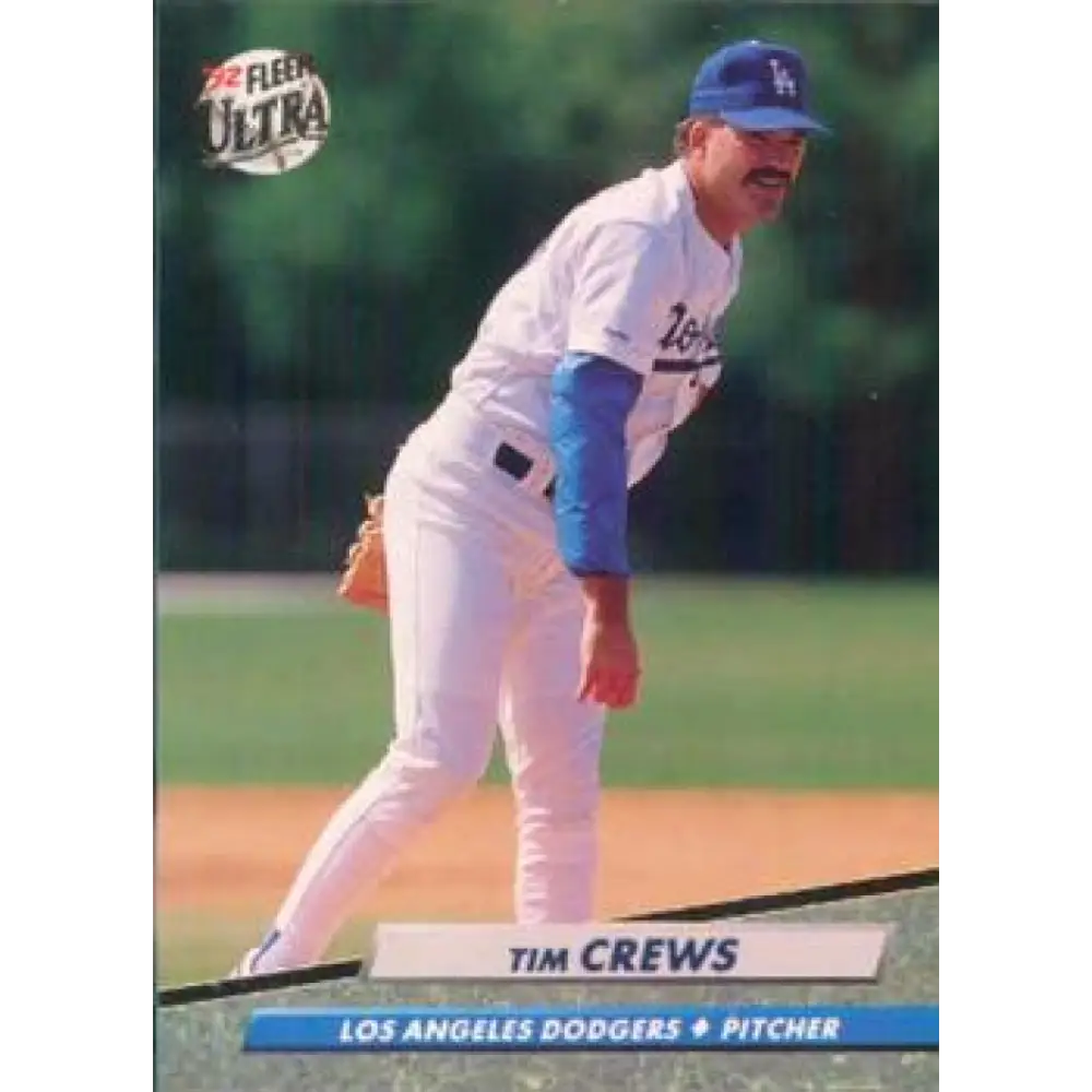 1992 Fleer Ultra #502 Tim Crews NM-MT Los Angeles Dodgers Baseball Card Image 1