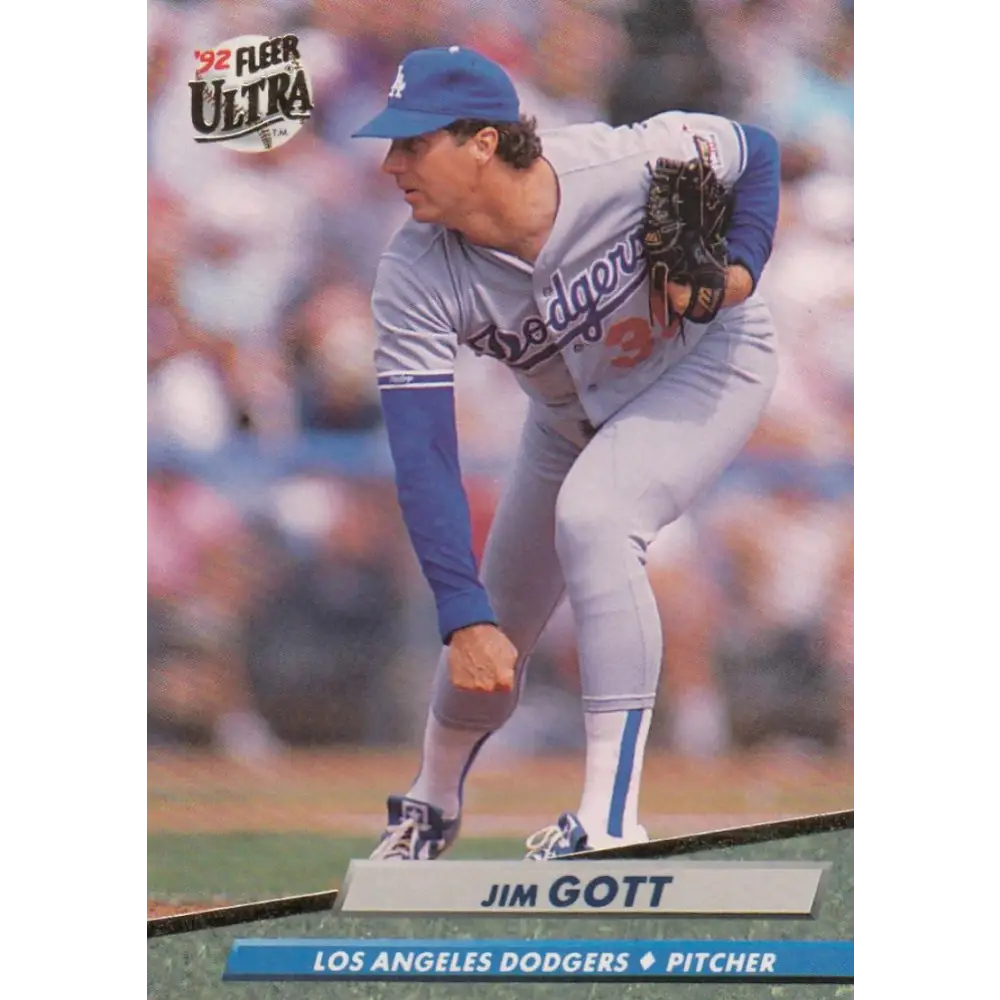 1992 Fleer Ultra #504 Jim Gott NM-MT Los Angeles Dodgers Baseball Card Image 1