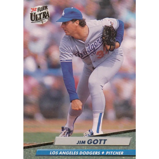 1992 Fleer Ultra #504 Jim Gott NM-MT Los Angeles Dodgers Baseball Card Image 1