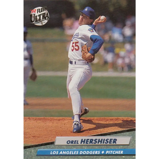 1992 Fleer Ultra #507 Orel Hershiser NM-MT Los Angeles Dodgers Baseball Card Image 1