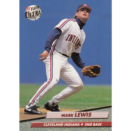1992 Fleer Ultra #51 Mark Lewis NM-MT Cleveland Indians Baseball Card Image 1