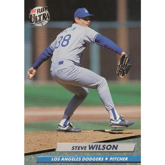 1992 Fleer Ultra #510 Steve Wilson NM-MT Los Angeles Dodgers Baseball Card Image 1