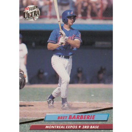 1992 Fleer Ultra #512 Bret Barberie NM-MT Montreal Expos Baseball Card Image 1
