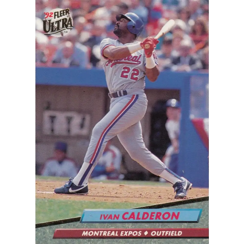 1992 Fleer Ultra #513 Ivan Calderon NM-MT Montreal Expos Baseball Card Image 1