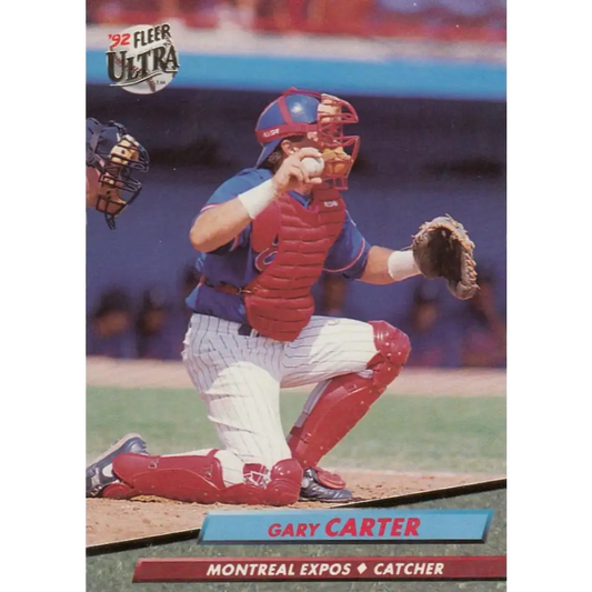 1992 Fleer Ultra #514 Gary Carter NM-MT Montreal Expos Baseball Card Image 1