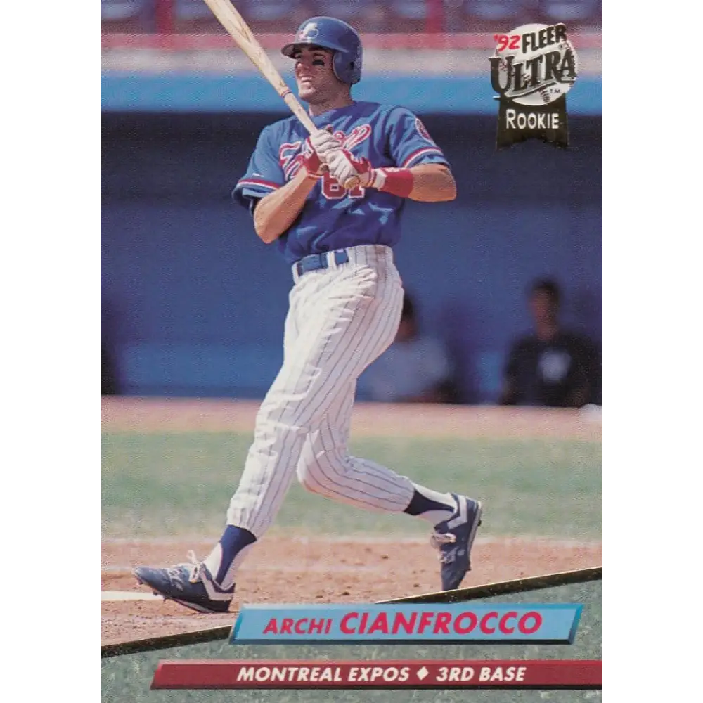 1992 Fleer Ultra #515 Archi Cianfrocco NM-MT RC Rookie Montreal Expos Baseball Card Image 1