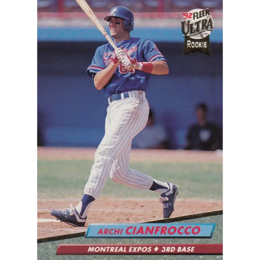 1992 Fleer Ultra #515 Archi Cianfrocco NM-MT RC Rookie Montreal Expos Baseball Card Image 1
