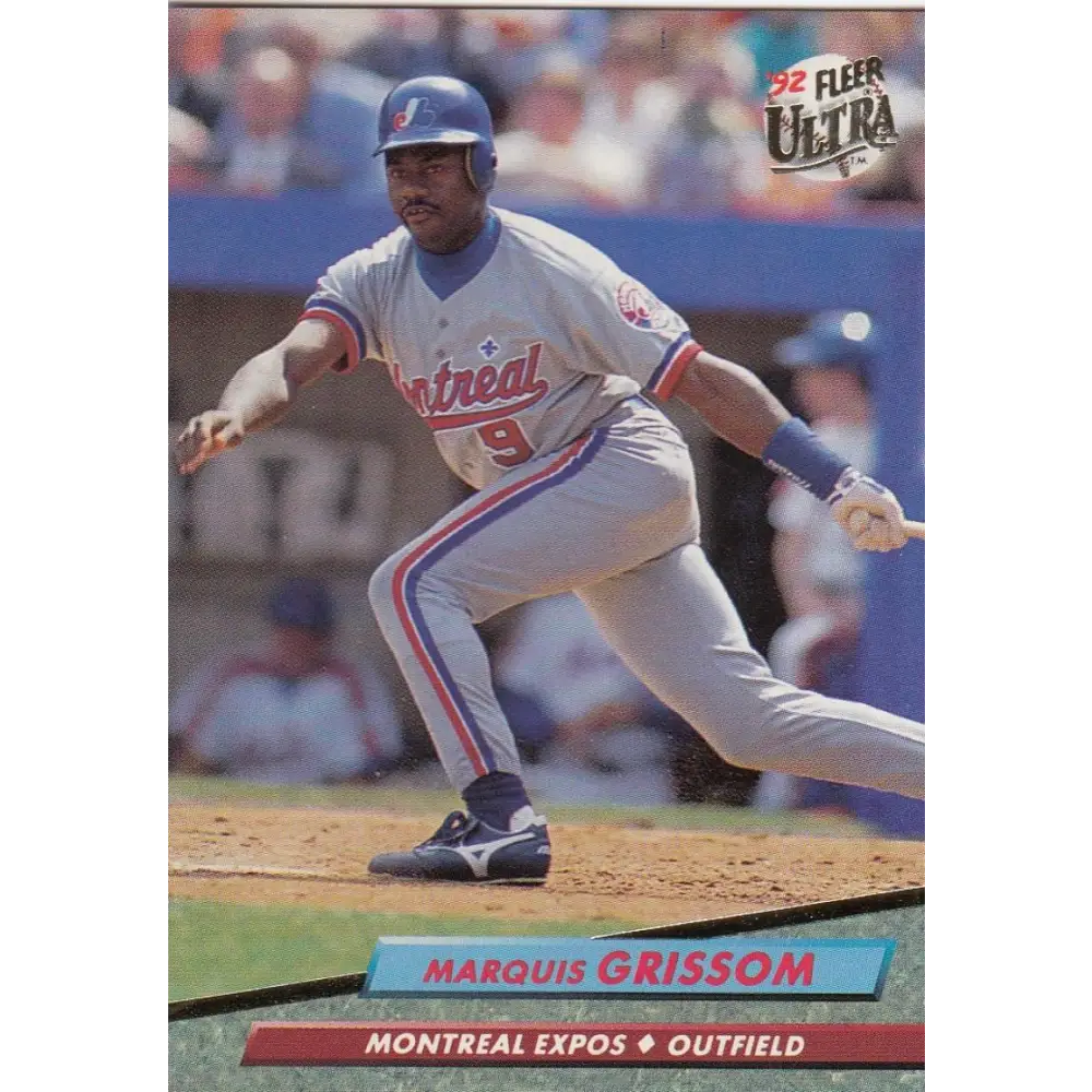 1992 Fleer Ultra #518 Marquis Grissom NM-MT Montreal Expos Baseball Card Image 1