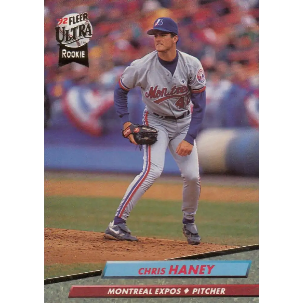 1992 Fleer Ultra #519 Chris Haney NM-MT Montreal Expos Baseball Card Image 1