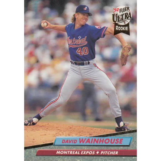1992 Fleer Ultra #524 Dave Wainhouse NM-MT Montreal Expos Baseball Card Image 1
