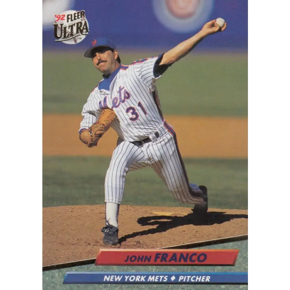 1992 Fleer Ultra #529 John Franco NM-MT New York Mets Baseball Card Image 1