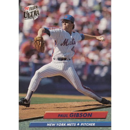 1992 Fleer Ultra #531 Paul Gibson NM-MT New York Mets Baseball Card Image 1