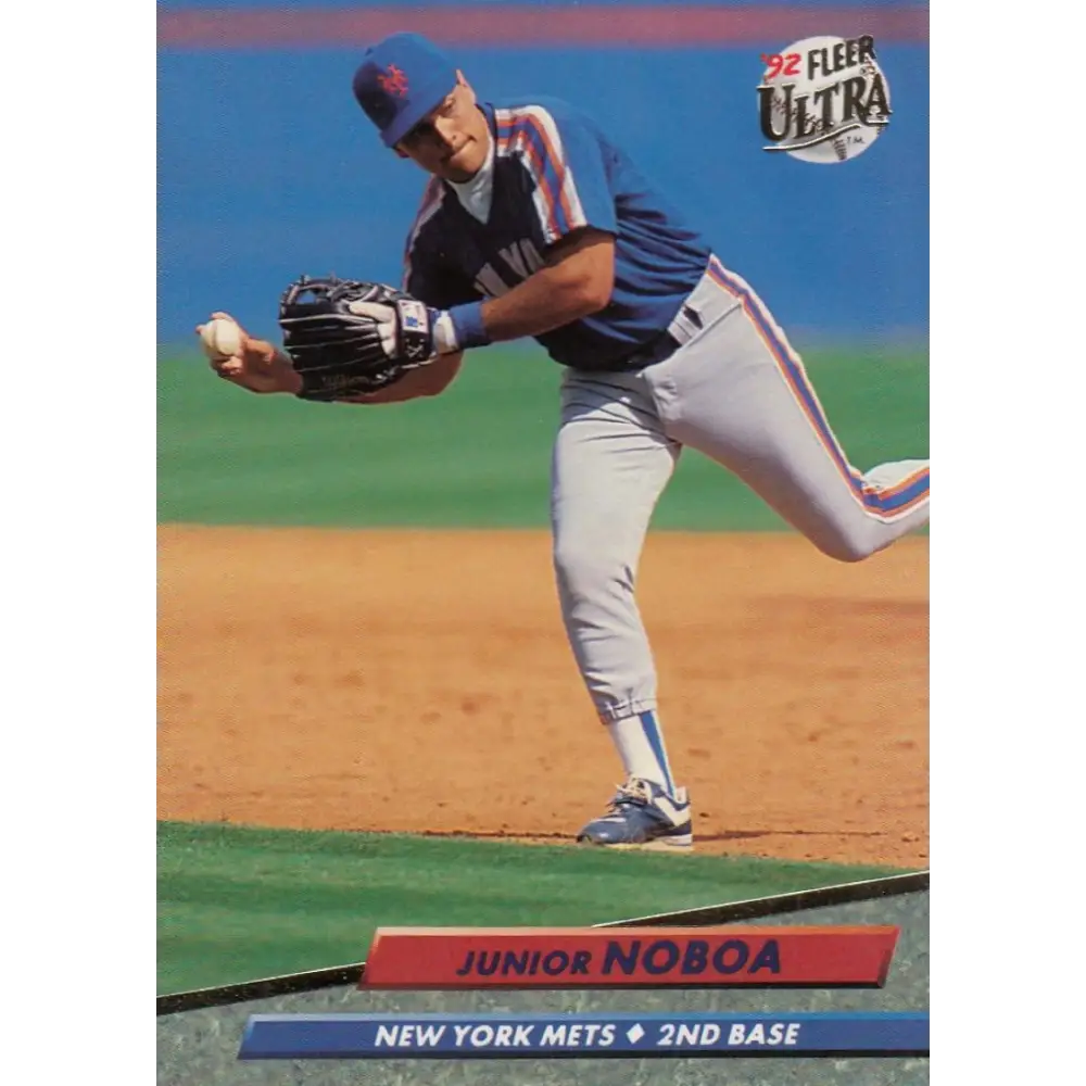 1992 Fleer Ultra #533 Junior Noboa NM-MT New York Mets Baseball Card Image 1