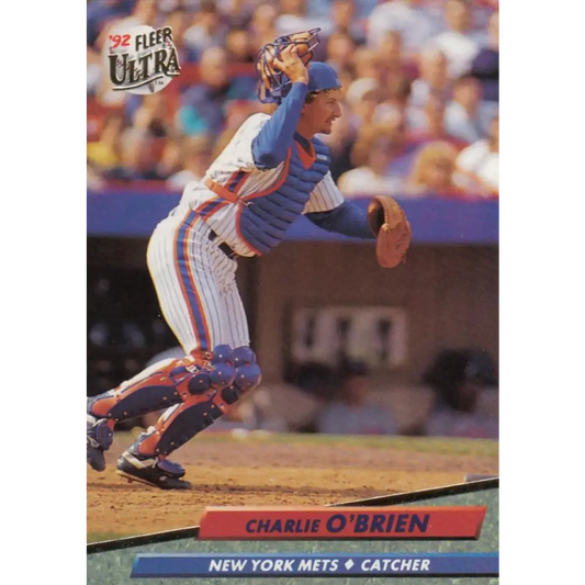 1992 Fleer Ultra #534 Charlie O'Brien NM-MT New York Mets Baseball Card Image 1
