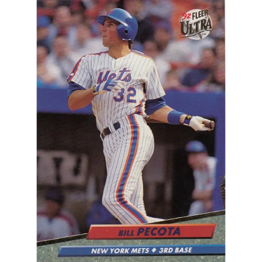 1992 Fleer Ultra #535 Bill Pecota NM-MT New York Mets Baseball Card Image 1