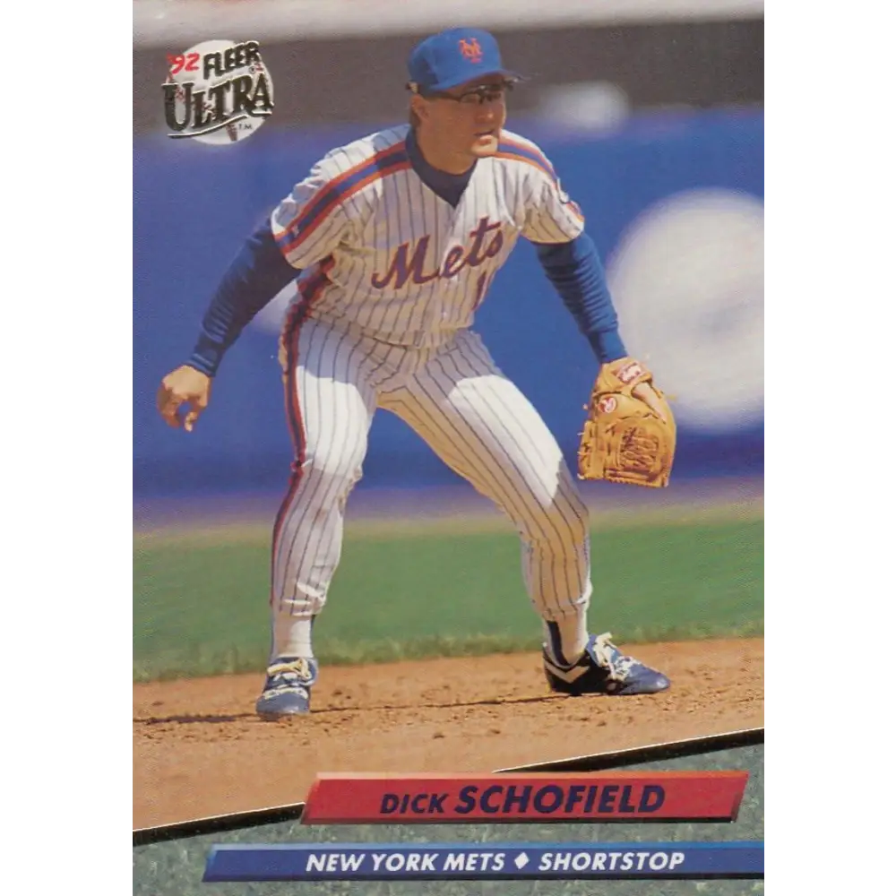 1992 Fleer Ultra #538 Dick Schofield NM-MT New York Mets Baseball Card Image 1