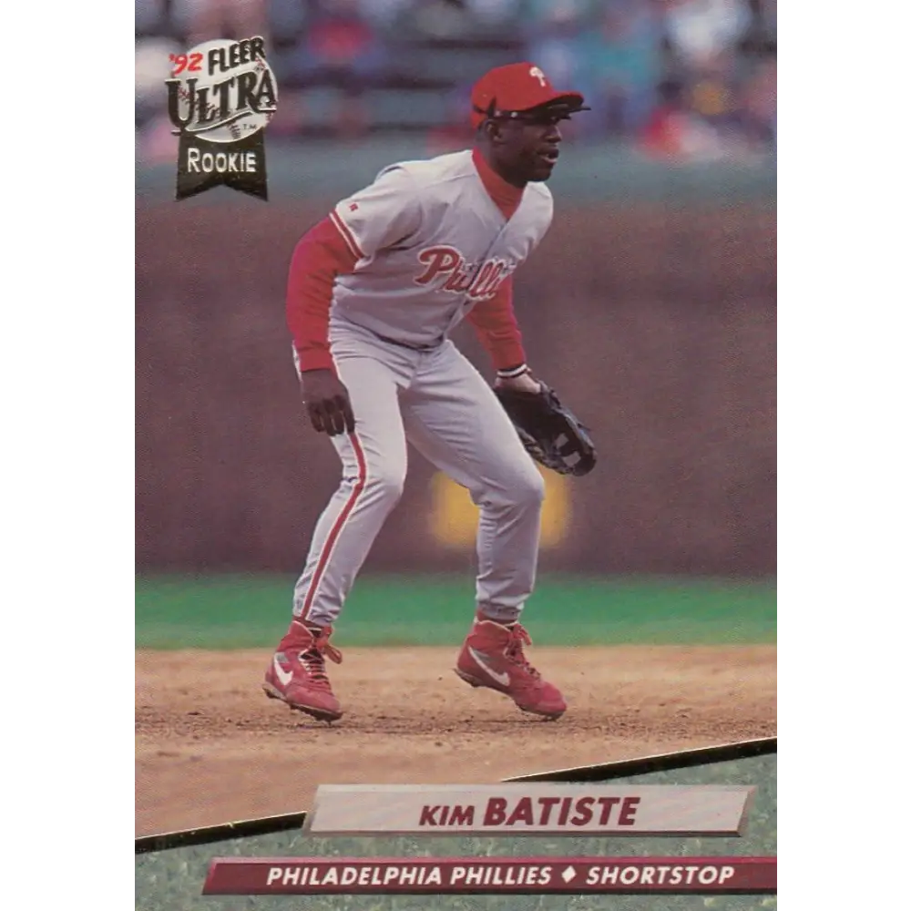 1992 Fleer Ultra #542 Kim Batiste NM-MT Philadelphia Phillies Baseball Card Image 1