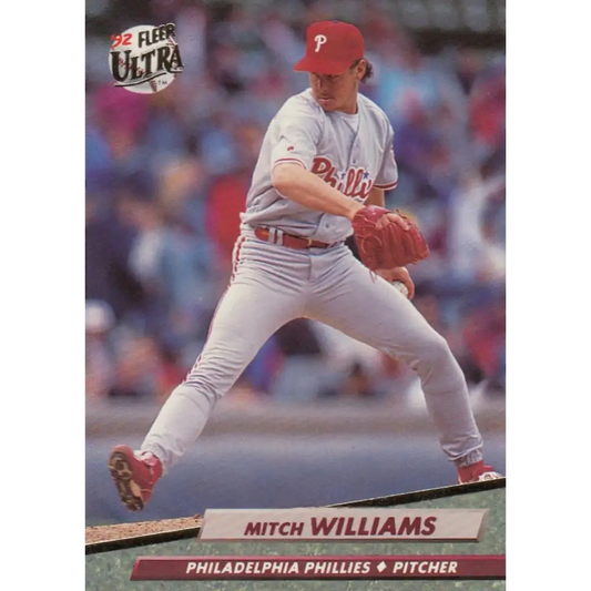 1992 Fleer Ultra #549 Mitch Williams NM-MT Philadelphia Phillies Baseball Card Image 1