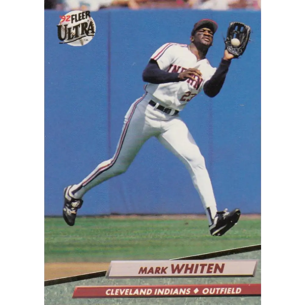1992 Fleer Ultra #55 Mark Whiten NM-MT Cleveland Indians Baseball Card Image 1