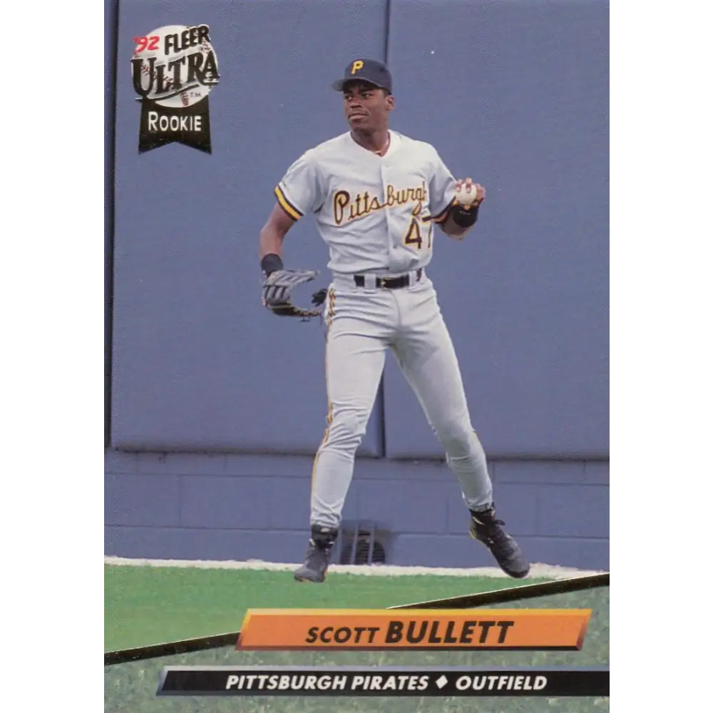 1992 Fleer Ultra #551 Scott Bullett NM-MT RC Rookie Pittsburgh Pirates Baseball Card Image 1