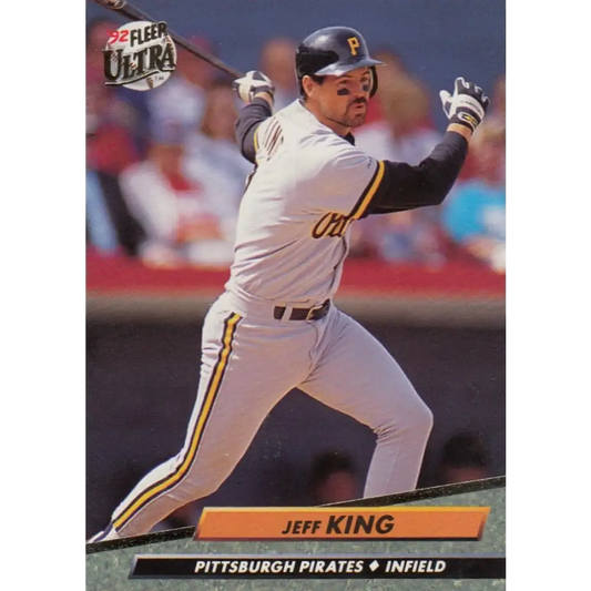 1992 Fleer Ultra #553 Jeff King NM-MT Pittsburgh Pirates Baseball Card Image 1
