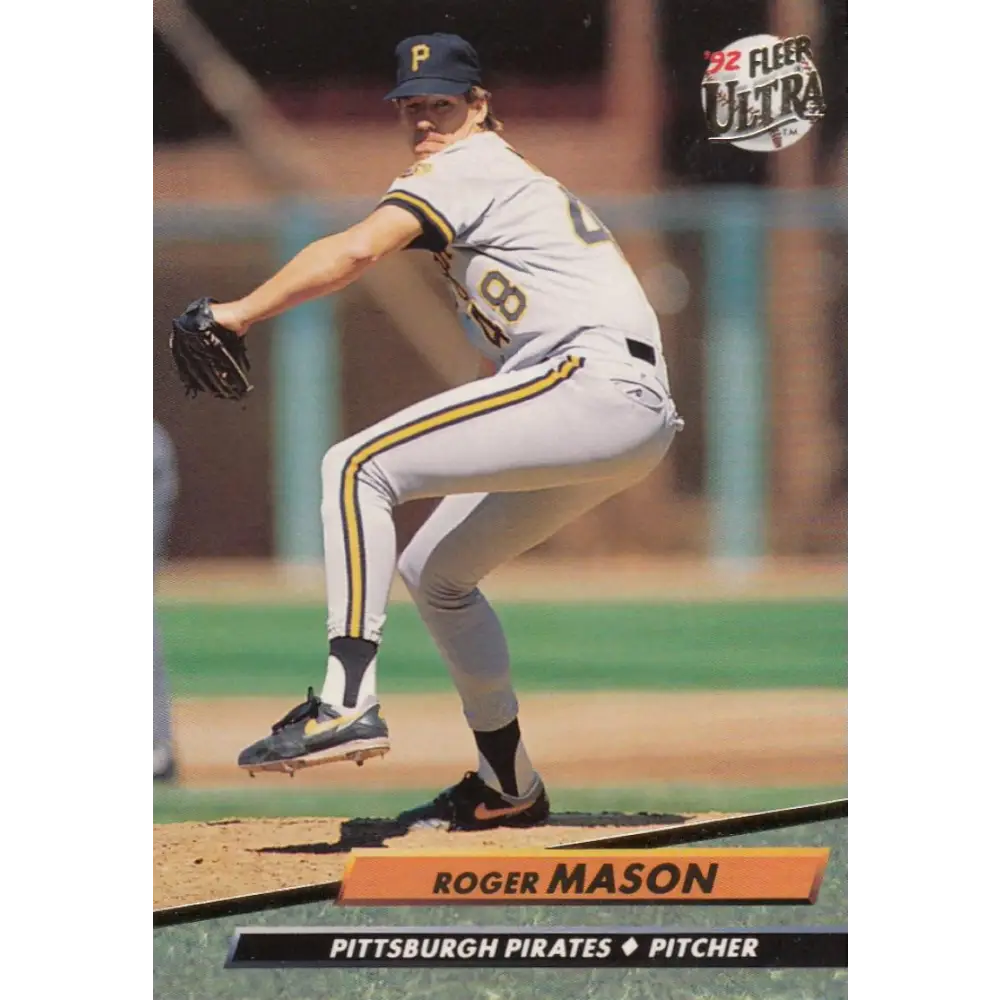1992 Fleer Ultra #554 Roger Mason NM-MT Pittsburgh Pirates Baseball Card Image 1