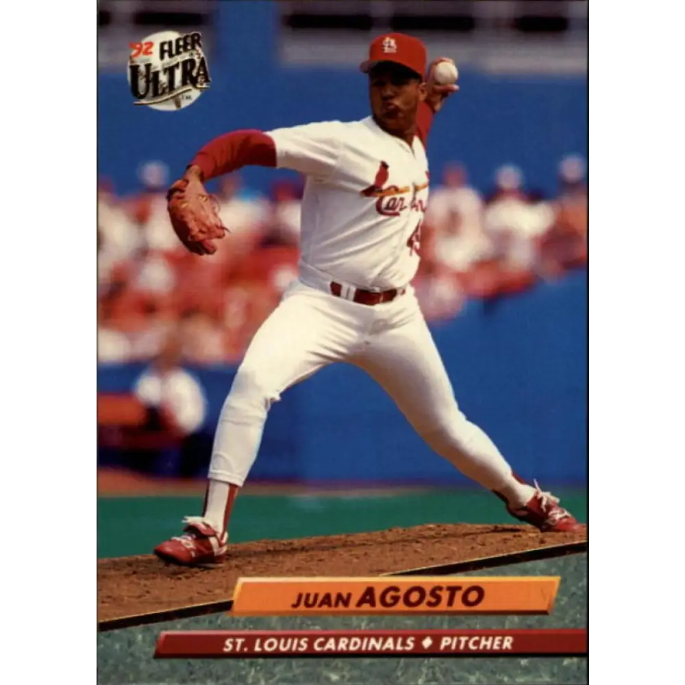 1992 Fleer Ultra #562 Juan Agosto NM-MT St. Louis Cardinals Baseball Card Image 1
