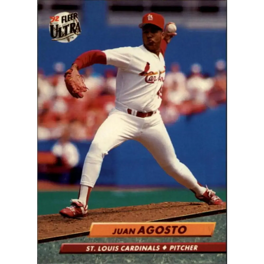 1992 Fleer Ultra #562 Juan Agosto NM-MT St. Louis Cardinals Baseball Card Image 1