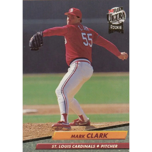 1992 Fleer Ultra #564 Mark Clark NM-MT RC Rookie St. Louis Cardinals Baseball Card Image 1