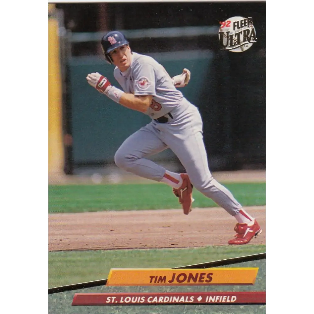 1992 Fleer Ultra #569 Tim Jones NM-MT St. Louis Cardinals Baseball Card Image 1