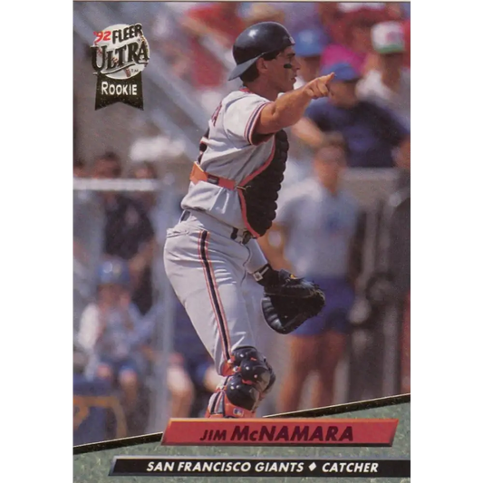 1992 Fleer Ultra #592 Jim McNamara NM-MT RC Rookie San Francisco Giants Baseball Card Image 1